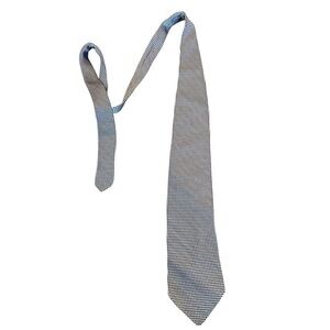 5/$25 Cezan Classic Black and White Silk Checkered Tie